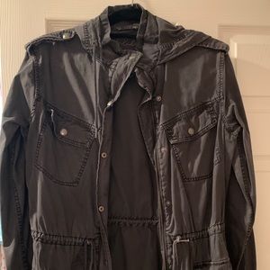 gray utility jacket